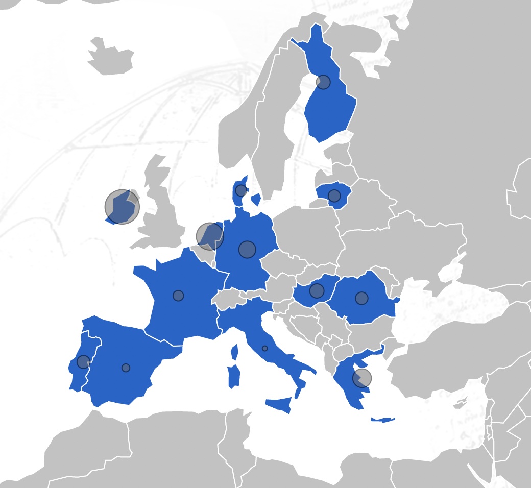 UEO harta partenerilor proiectului european